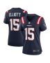 Women’s New England Patriots Ezekiel Elliott Navy Game Player Jersey