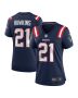 Women’s New England Patriots Jaylinn Hawkins Navy Game Jersey