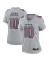 Women’s New England Patriots Mac Jones Gray Atmosphere Fashion Game Jersey