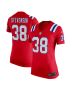Women’s New England Patriots Rhamondre Stevenson Red Alternate Game Player Jersey