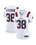 Women’s New England Patriots Rhamondre Stevenson White Game Player Jersey