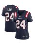 Women’s New England Patriots Ty Law Navy Game Retired Player Jersey