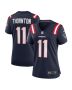 Women’s New England Patriots Tyquan Thornton Navy Game Player Jersey