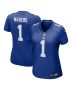 Women’s New York Giants Malik Nabers Royal Game Jersey