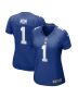 Women’s New York Giants Number 1 Mom Royal Game Jersey