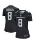 Women’s New York Jets Aaron Rodgers Stealth Black Alternate Legend Player Performance Top