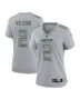 Women’s New York Jets Zach Wilson Gray Atmosphere Fashion Game Jersey