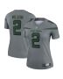 Women’s New York Jets Zach Wilson Gray Inverted Legend Player Performance Top