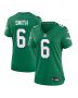 Women’s Philadelphia Eagles DeVonta Smith Kelly Green Player Jersey