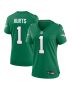 Women’s Philadelphia Eagles Jalen Hurts Kelly Green Game Player Jersey