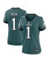 Women’s Philadelphia Eagles Midnight Green #1 Mom Game Jersey