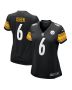 Women’s Pittsburgh Steelers Patrick Queen Black Game Jersey