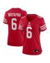 Women’s San Francisco 49ers Malik Mustapha Scarlet Game Jersey