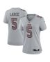 Women’s San Francisco 49ers Trey Lance Gray Atmosphere Fashion Game Jersey