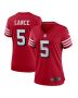 Women’s San Francisco 49ers Trey Lance Scarlet Alternate Game Jersey