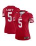 Women’s San Francisco 49ers Trey Lance Scarlet Legend Player Performance Top