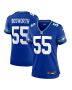Women’s Seattle Seahawks Brian Bosworth Royal Throwback Retired Player Game Jersey