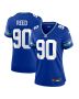 Women’s Seattle Seahawks Jarran Reed Royal Throwback Player Game Jersey