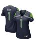 Women’s Seattle Seahawks Number 1 Mom College Navy Game Jersey