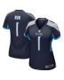 Women’s Tennessee Titans Number 1 Mom Navy Game Jersey
