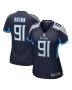 Women’s Tennessee Titans Shakel Brown Navy Game Jersey