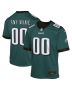 Youth Philadelphia Eagles Midnight Green Custom Game Jersey