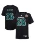 Youth Philadelphia Eagles Saquon Barkley Carbon Black Super Bowl LIX Patch Fashion Game Player Jersey