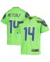 Youth Seattle Seahawks DK Metcalf Neon Green Game Jersey