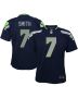 Youth Seattle Seahawks Geno Smith Navy Game Jersey