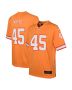 Youth Tampa Bay Buccaneers Devin White Orange Game Jersey