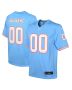 Youth Tennessee Titans Light Blue Oilers Throwback Custom Game Jersey