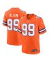 Zach Allen 99 Denver Broncos Mile High Collection 1977 Throwback Player Game Men Jersey – Orange
