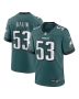Zach Baun 53 Philadelphia Eagles Game Men Jersey – Midnight Green