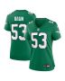 Zack Baun 53 Philadelphia Eagles Women’s Alternate Game Jersey – Kelly Green