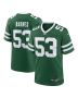 Zaire Barnes 53 New York Jets Team Game Men Jersey – Legacy Green