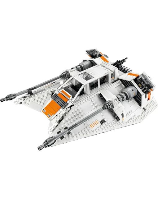 Snow Speeder Building Set - Battle Fighter Model | Winter Rebel Vehicle Blocks for Christmas Gifts