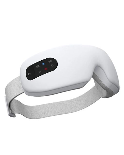 Smart Electric Eye Massager Glasses – Foldable USB Rechargeable Eye Care with Air Pressure, Heat & Bluetooth Music