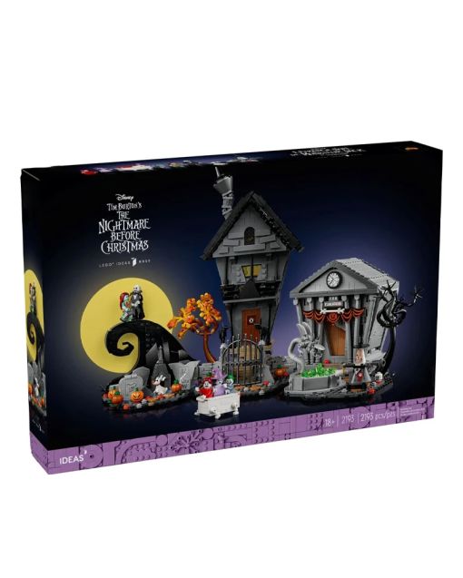 Halloween Town Building Set 21351 - Nightmare Holiday Model | Jack's Hut Building Blocks for Christmas & Halloween Decoration Gifts