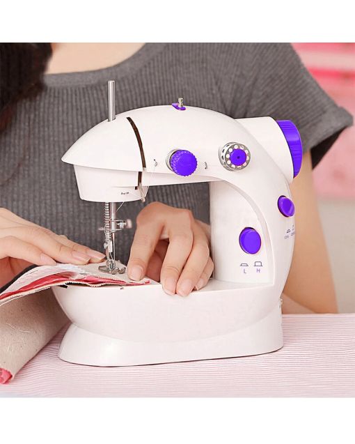 Household Portable Electric Sewing Machine - Light & Speed Control for Beginners | DIY Home Sewing with Accessories