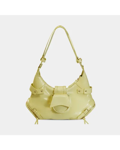 Mini Shoulder Bag – Reversible PU Leather Crossbody with Two Looks
