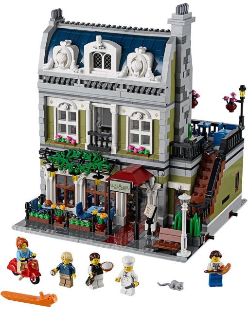 Paris Restaurant Modular Building Block Set – French Bistro Architecture Toy