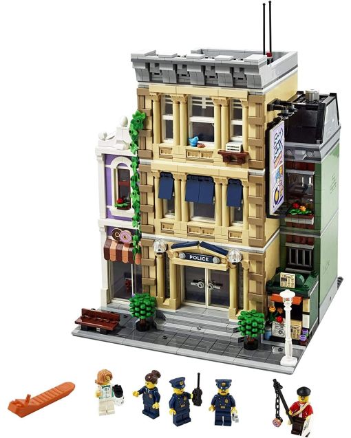 Police Office Modular Building Block Set – City Law Enforcement Headquarters Toy