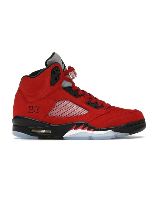 Jordan 5 Retro Raging Bull Red - Bold Retro Basketball Sneakers