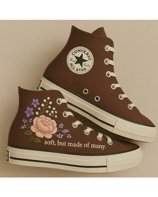 Blush Sneakers for Women – Trendy Footwear for Casual Walks, Outdoor Activities – Perfect Gift for Fashionistas - Custom Embroidered - Main View