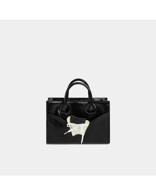 Sportie Crossbody Shoulder Bag – Glossy PU Leather, Adjustable Strap, Compact Purse for Women