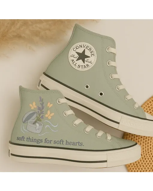 Custom Sneakers – Cozy Ripple Slippers for Women – Comfortable and for Casual Walks, Lounging At Home – Perfect Gift for Her - Custom Embroidered - Main View