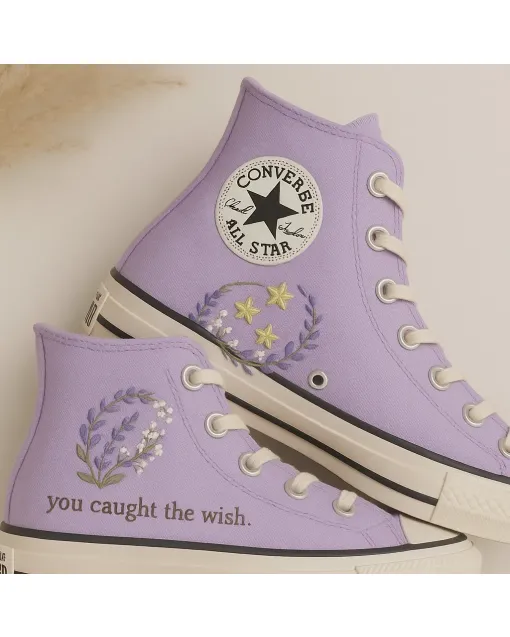 Floral Print Sneakers for Women – Trendy Style for Casual Outings, Shopping Spree – Perfect Gift for Fashion Lovers - Custom Embroidered - Main View