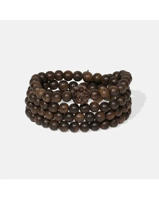 Handcrafted Natural Agarwood Bracelet for Spiritual Souls – Grounding Energy for Daily Wear, Meditation – Mixed – Main View