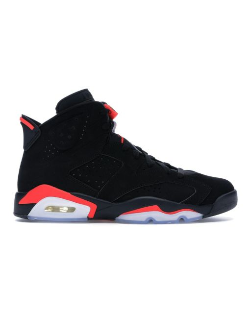 Jordan 6 Retro Infrared Black - Sleek Retro Basketball Sneakers