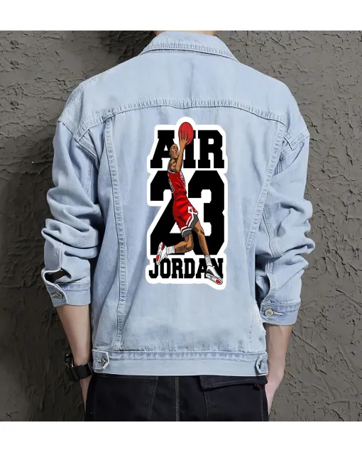 Men's Casual Jean Coat - Gift Idea for Son - Casual Style for Casual Hangouts - Perfect for Graduation - Light Blue - Main View